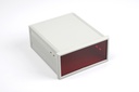 PT-212 Din Panel Enclosure (Light Gray) Red Panel