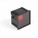 PT-240 Contenitore per pannello Din (nero) Pannello Rosso+