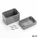[SE-217-0-0-D-0] SE-217 IP-67 Contalı Kutu (Koyu Gri)+