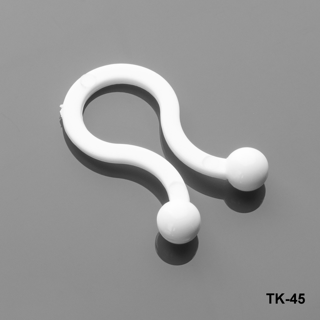 [TK-045-0-0-0-B-0] مشبك تثبيت الكابلات (أبيض، 7.6-10.2 مم)