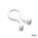 [TK-045-0-0-B-0] Clipe de fixação de cabos (Branco, 7,6-10,2 mm)