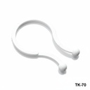 [TK-070-0-0-B-0] Clip de fixation de câble (blanc, 36.5mm)