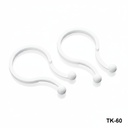[TK-060-0-0-B-0] Cable Fixing Clip (White, 25.4mm)
