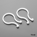 [TK-060-0-0-B-0] Cable Fixing Clip (White, 25.4mm)