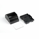 RT-204-24 Custodia per rotaia nera con chiusura ad A (pezzi)