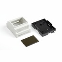 RT-204-C Caja para raíl 4Modul / Gris claro / con terminal de zócalo (Piezas)