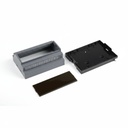 RT-207-B 7Modul  Rail Enclosure Dark Gray with Ventilation  (Pieces )