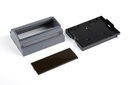 RT-207-B 7Modul  Rail Enclosure Dark Gray with Ventilation  (Pieces )