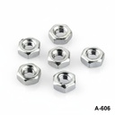 [A-606-0-0-M-0] M3x0,5x2,2 mm fémszürke anyák