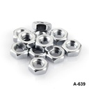 [A-639-0-0-M-0]  M4x0,7x3 mm  Metallic Gray Nut