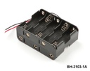 [BH-3103-1A] 10 pcs UM-3 / AA 尺寸电池座 (5+5) (Wired)