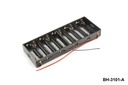 [BH-3101-A] 10 pcs UM-3 / AA size battery holder (side by side) ( wired)