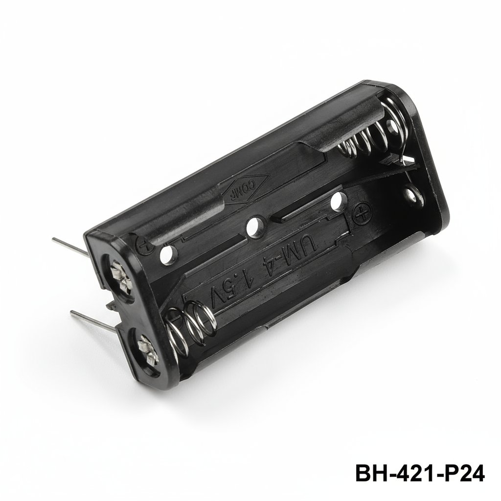 [BH-421-P24] 2 stuks UM-4 / AAA formaat batterijhouder (PCB Montage)