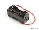 [BH-443-A] 4 pcs UM-4 / AAA size Battery Holder (2+2) (Wired)