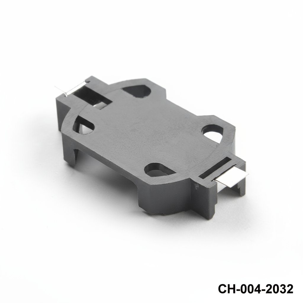 [CH-004-2032] Suporte de bateria com pino para montagem em PCB para CR2032