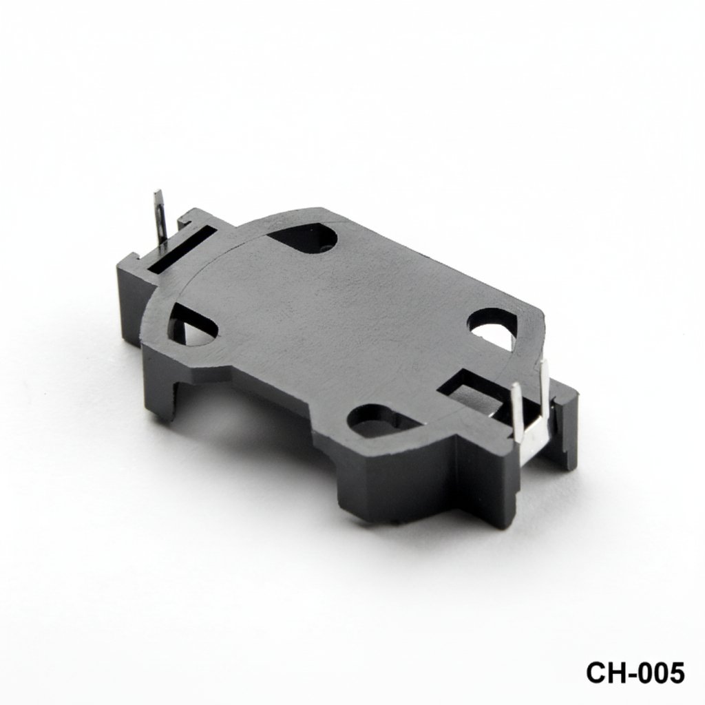 [CH-005-2032] Suporte de bateria com pino para montagem em PCB para CR2032