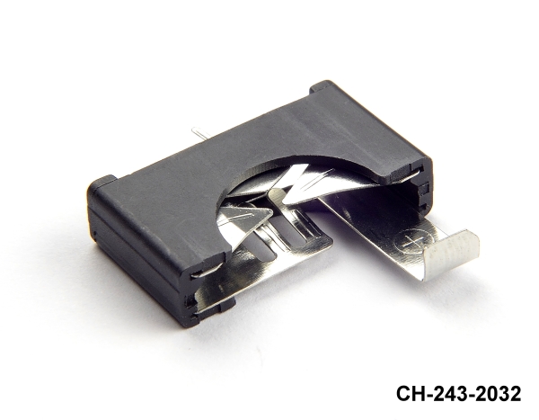 [CH-243-2032] CH-243-2032 Supporto per batteria a pin per montaggio su PCB per CR2032 (verticale)