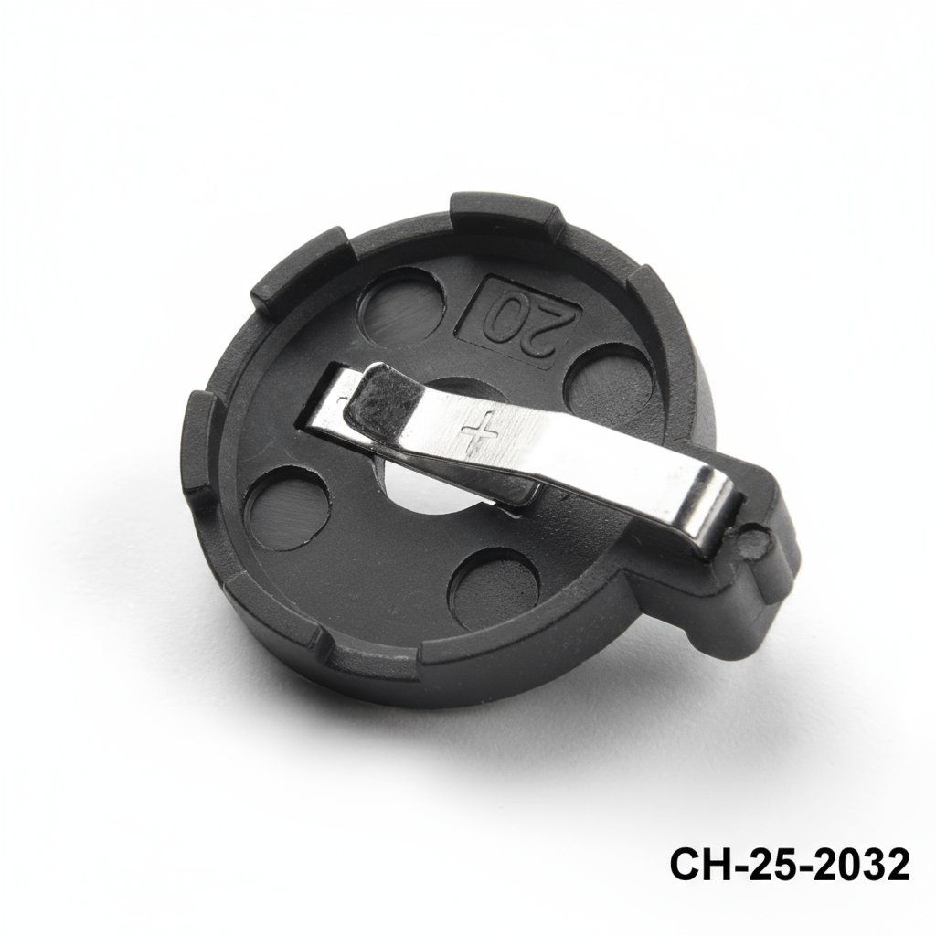 [CH-25-2032] CH-25-2032 Suporte de bateria com pino para montagem em PCB para CR2032