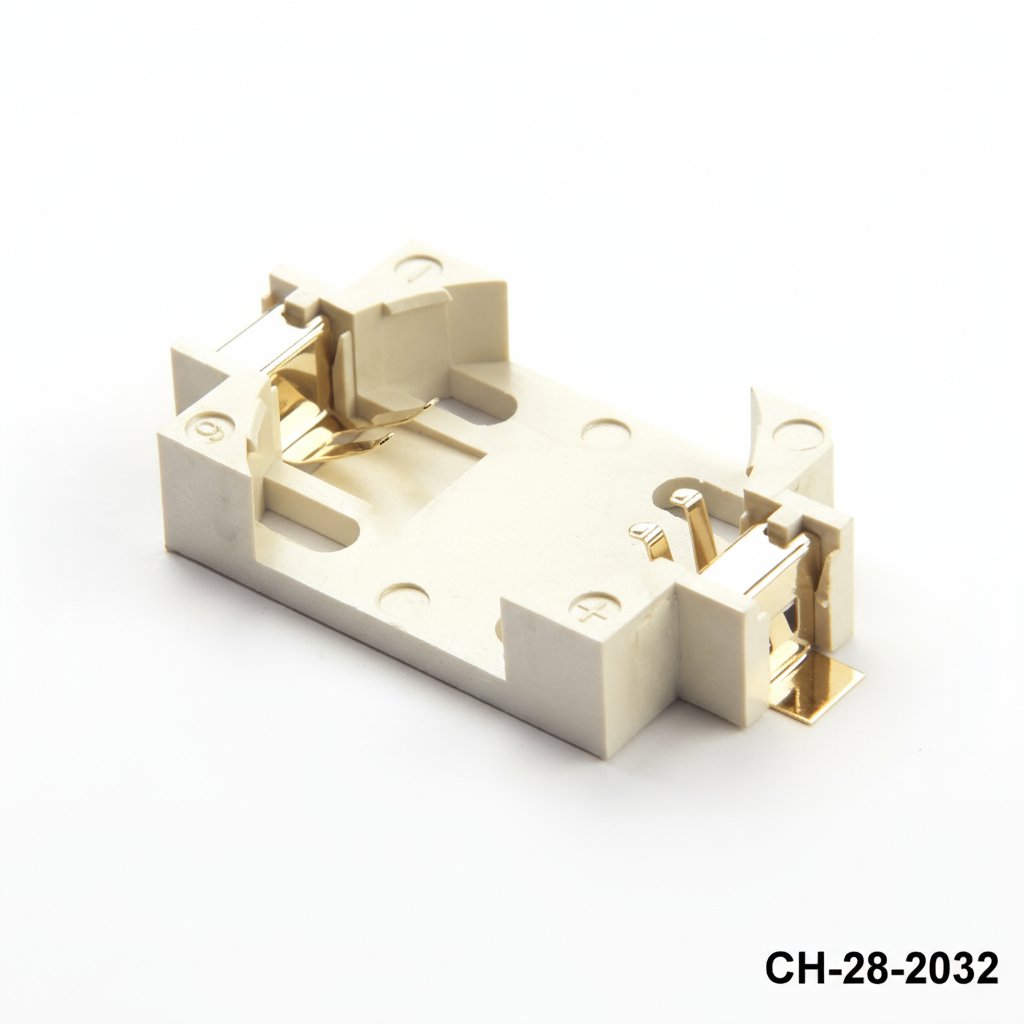 [CH-28-2032] CH-28-2032 Suporte de bateria com pino para montagem em PCB para CR2032