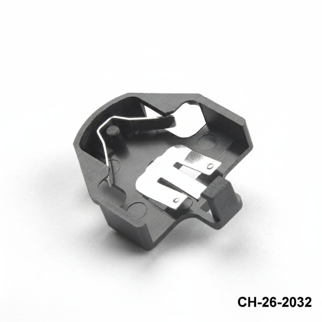 [CH-26-2032] CH-26-2032 Supporto per batteria a pin con montaggio su PCB per CR2032
