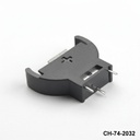 [CH-74-2032] CH-74-2032 Portapilas de clavija de montaje en PCB para CR2032 (Vertical)