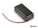 [SBH-9V-A] 1 pcs Support de batterie 9V (câblé) (Couvert)