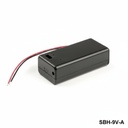 [SBH-9V-A] 1 szt. uchwyt na baterię 9V (przewodowy) (w zestawie)