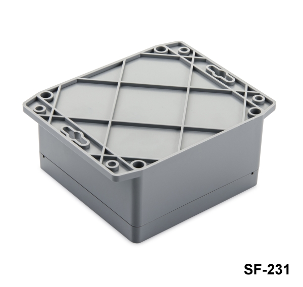 [SF-231-0-0-D-0] SF-231 IP-67 Kunststoff-Hochleistungsgehäuse mit Montagefuß Versiegelte Box