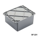 [SF-231-0-0-D-0] SF-231 IP-67 Plastic Heavy Duty Enclosure w Mounting Foot  Sealed Box 