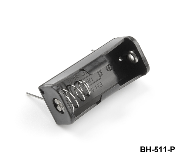 [BH-511-2] 1 pz. Supporto batteria UM-5 / N (Pin di montaggio PCB)