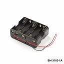 [BH-3103-1A] 10 pezzi Supporto per batteria UM-3 / AA (5+5) (cablato)
