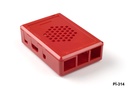 Pi-314 Raspberry Pi 2 ház piros