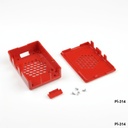 Pi-314 Caja para Raspberry Pi 2 Roja- V1