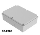 [SE-2260-0-0-G-0] SE-2260 IP-67 Contalı Kutu (Açık Gri, Deliksiz Kapalı)