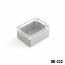[SE-222-C-0-DT-AP] SE-222 IP-67 Custodia in plastica per uso intensivo (grigio scuro, coperchio trasparente)