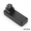 AD-120-B Adapter-Gehäuse Schwarz