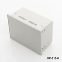 Op-310 Operator Panel Enclosure Light Gray / Closed Screen Opening