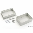 Boîtiers A-Fermé de panneau de commande Gris clair avec écran Fermé