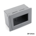 Caja para panel de operador Op-310 Ventana curva gris oscuro