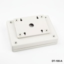 DT-100 Schräges Desktop-Gehäuse ( Hellgrau ) mit schrägem Montagesatz