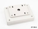 DT-100 Sloped Desktop Enclosure ( Light Gray )  with Sloped Mounting Kit