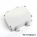 [tb-1712-m5-0-g-v0] TB-1712 IP-67 behuizing met aangegoten kabelwartel (Lichtgrijs, model 5, v0)