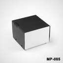 [mp-085-0-0-m-0] mp-085 metal proje kutusu (beyaz taban, siyah üst kapak)