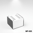 [mp-085-0-0-m-0] MP-085 Caja metálica para proyectos (base blanca, cubierta superior negra)++