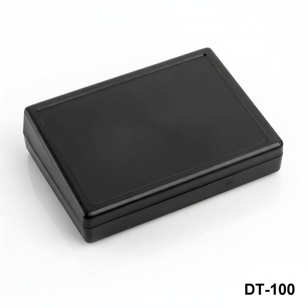 DT-100-0-0-S-0] 	DT-100 Involucro da tavolo inclinato (nero, senza orecchio di montaggio)