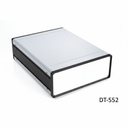 [dt-552-0-0-g-0] Caixa de secretária em alumínio dt-552 (cinzento escuro, com placa de montagem, painel plano, com ventilação)