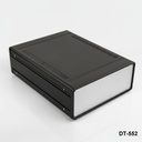  [dt-552-0-0-s-0] dt-552 Алюминиевый настольный корпус (черный, с монтажной панелью, плоской панелью, с вентиляцией)