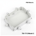 TB-1712 IP-67-es burkolat öntött kábelfülkével