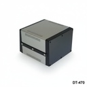[dt-470-0-0-s-0] dt-470 eğimli masa tipi laboratuvar kutusu (siyah-naturel, havalandırmalı)+