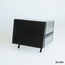 [dt-470-0-0-s-0] dt-470 eğimli masa tipi laboratuvar kutusu (siyah-naturel, havalandırmalı)++